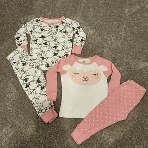 Carter's Baby Girls Sheep PJ Bundle Sz 12M
